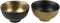 Schaaltjes porselein - goud/zwart - 2 stuks - Werner Voss