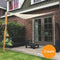 Schaduwdoek Driehoek 360x360x360cm Zand