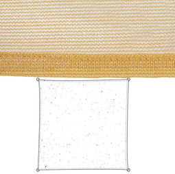 Schaduwdoeken 500 x 500 x 1 cm Beige Polyethyleen