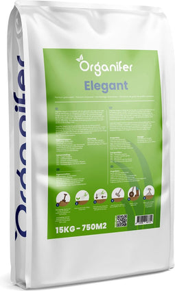 Schaduwgazon Graszaad (15kg, 750m2) - Graszaad Schaduw - Graszaad Snelkiemend - Organifer Elegant - Schaduw Graszaad - NAK Gecertificeerd - Zeer hoge schaduw en droogte tolerantie - Ideaal voor Aanleg & Herstel in Schaduw