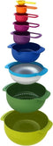 Schalenset Nest van 9 - Multifunctioneel, Assorti - Joseph Joseph