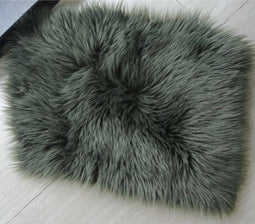 Schapenvacht 90 cm olijf groen