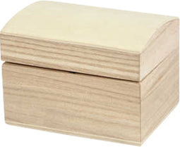 Schatkist Creotime 8x6x4 - 5cm hout - 12 stuks