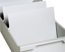 Scheidingsplaat kaartenbak Exacompta A4 dwars grijs