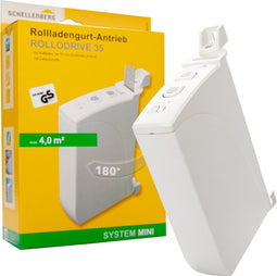 Schellenberg 22637 elektrische rolluik bandopwinder RolloDrive 35, wit