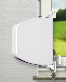 Schellenberg 50140 rolluik bandopwinder, Flexo, openklapbaar mini, wit