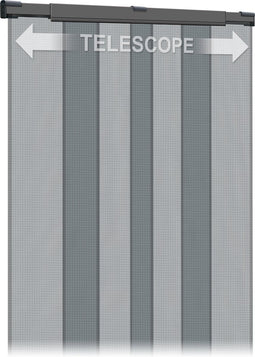 Schellenberg 50654 lamellen hordeur, met telescopische bevestiging max.130 x 250cm, antraciet