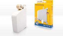 Schellenberg 50802 opbouw rolluik bandopwinder met band, 23mm breed, 5 meter lengte, wit