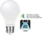 Schemersensor - Standaard bol - E27 - 5W - Helder Wit - 5000K - Opaal