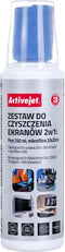 Schermreinigingsset 2in1 Vloeistof 250 ml / 20x20 cm ActiveJet AOC-269.