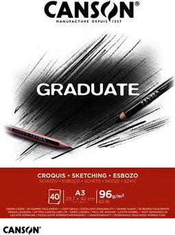 Schetsboek Canson Graduate Croquis A3 96gr 40vel