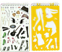 Schetsboek Rockster met Stickers, Diamanten en Sjablonen