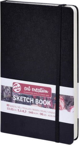 Schetsboek talens art creation zwart 13x21 cm | 5 stuks