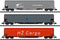 SCHIEBEPLANWAGEN SET RILS