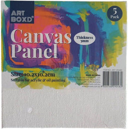 Schilder Canvas 10x10cm, 5st.