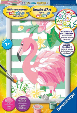 Schilderen Op Nummer - Flamingo