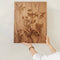 Schilderij | Amerikaans noten | Botanische print | ↑57cm - 57cm