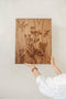 Schilderij | Amerikaans noten | Botanische print | ↑57cm - 57cm