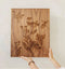 Schilderij | Amerikaans noten | Botanische print | ↑57cm - 57cm