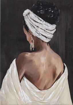 Schilderij Back view of a beauty - Acrylic painting