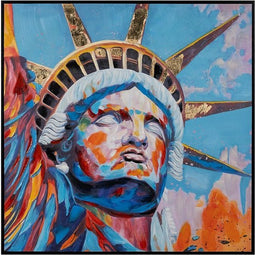 Schilderij Canvas 100 x 3,5 x 100 cm