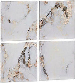 Schilderij Canvas Wit (4 Onderdelen)