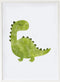Schilderij Crochetts 33 x 43 x 2 cm Dinosaurus