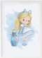 Schilderij Crochetts Alice 33 x 43 x 2 cm Meisje