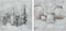 Schilderij DKD Home Decor 100 x 2,8 x 100 cm Vaas Traditioneel (2 Stuks)