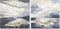 Schilderij DKD Home Decor 100 x 3,5 x 100 cm Abstract Modern (2 Stuks)