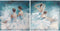 Schilderij DKD Home Decor 100 x 3,5 x 100 cm Balletdanseres Romantiek (2 Stuks)