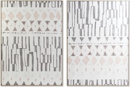 Schilderij DKD Home Decor 100 x 4 x 140 cm Boho (2 Stuks)