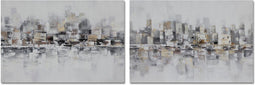 Schilderij DKD Home Decor 120 x 2,8 x 80 cm Abstract Loft (2 Stuks)