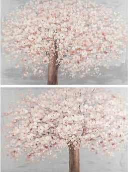 Schilderij DKD Home Decor 120 x 3,5 x 80 cm Boomstructuur Traditioneel (2 Stuks)