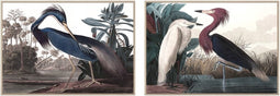Schilderij DKD Home Decor 123 x 4,5 x 83 cm 83 x 4,5 x 123 cm Fågel Orientaals (2 Stuks)