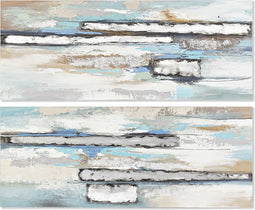 Schilderij DKD Home Decor 150 x 3 x 60 cm Abstract Modern (2 Stuks)