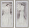 Schilderij DKD Home Decor 40 x 3,8 x 80 cm Vrouw Romantiek (2 Stuks)