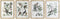 Schilderij DKD Home Decor 50 x 2,5 x 65 cm Shabby Chic Botanische planten (4 Onderdelen)