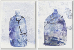 Schilderij DKD Home Decor 52,2 x 4,5 x 73 cm Vaas Scandinavisch (2 Stuks)