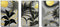 Schilderij DKD Home Decor 53 x 3,5 x 73 cm Purpurine Modern (3 Onderdelen)