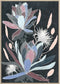 Schilderij DKD Home Decor 53 x 4,3 x 73 cm Blommor Modern (2 Stuks)