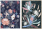 Schilderij DKD Home Decor 53 x 4,3 x 73 cm Blommor Modern (2 Stuks)