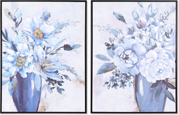 Schilderij DKD Home Decor 60 x 3,5 x 80 cm Vaas Traditioneel (2 Stuks)