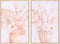 Schilderij DKD Home Decor 60 x 3,5 x 90 cm Vaas Scandinavisch (2 Stuks)