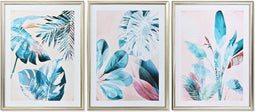 Schilderij DKD Home Decor 60 x 4 x 80 cm Tropisch (3 Onderdelen)