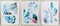 Schilderij DKD Home Decor 60 x 4 x 80 cm Tropisch (3 Onderdelen)