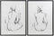 Schilderij DKD Home Decor 70 x 2,5 x 90 cm Vrouw Modern (2 Stuks)