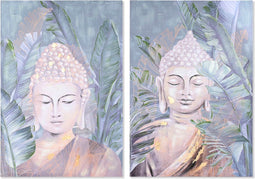 Schilderij DKD Home Decor 80 x 2,8 x 120 cm 80 x 3 x 120 cm Orientaals (2 Stuks)