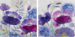 Schilderij DKD Home Decor 80 x 3,5 x 80 cm Shabby Chic (2 Stuks)