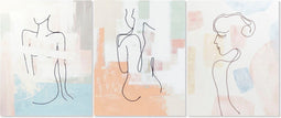 Schilderij DKD Home Decor 80 x 3,7 x 100 cm Abstract Modern (3 Onderdelen)